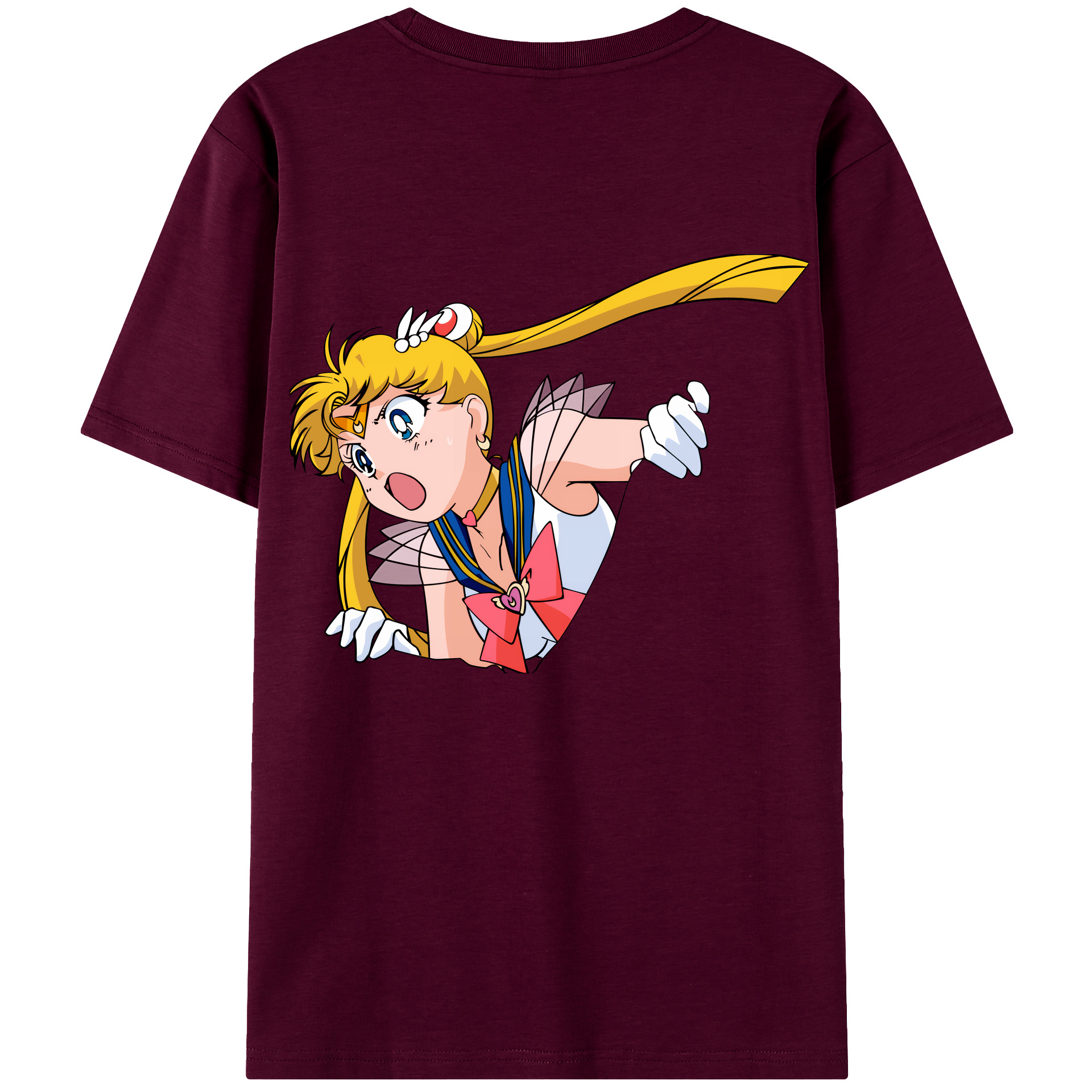 （画像用） 美少女戦士セーラームーン 月野 うさぎ つきの うさぎ Sailor Moon Tsukino Usagi レディース半袖Tシャツ(バックプリント)
